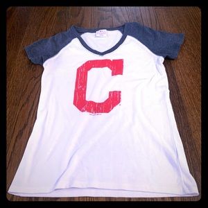 Cleveland Indians vneck- very gently worn